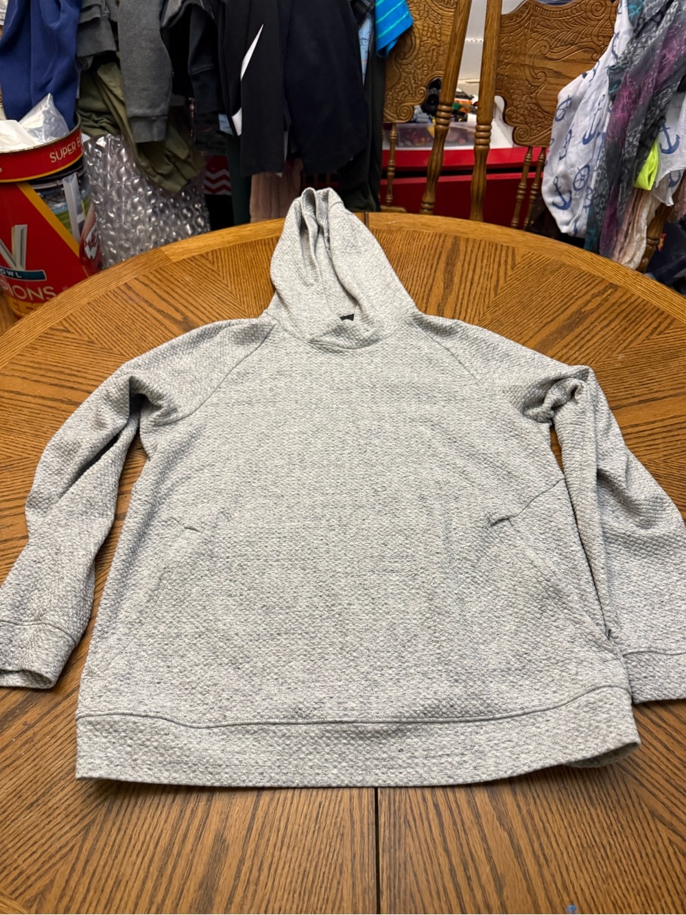 lululemon athletica Men's Heather Gray Hooded Pullover